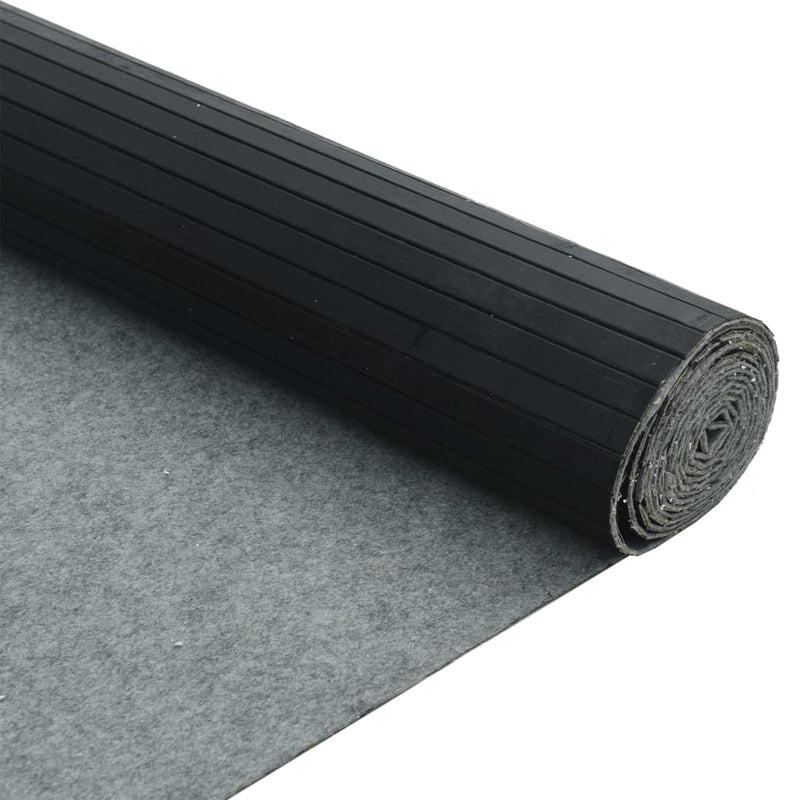 vidaXL fekete bambusz térelválasztó 165 x 250 cm
