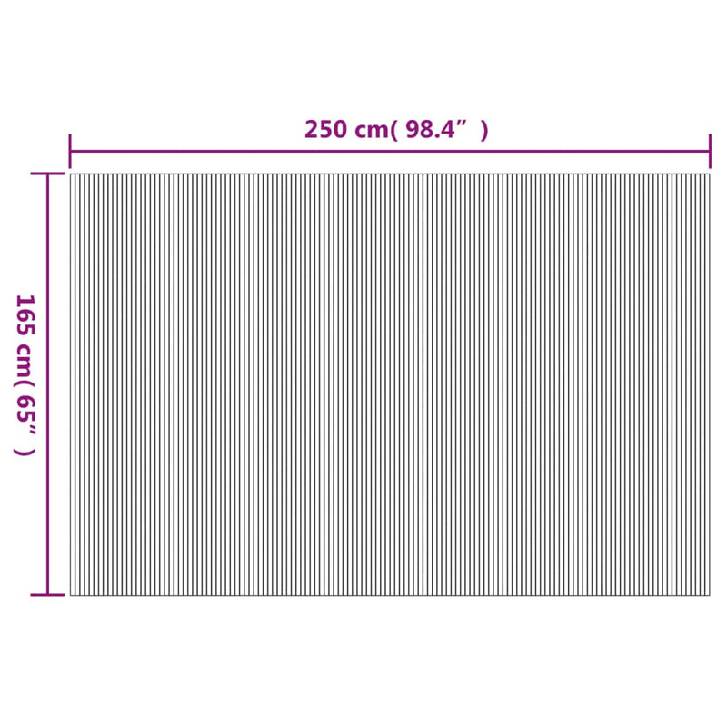vidaXL barna bambusz térelválasztó 165 x 250 cm