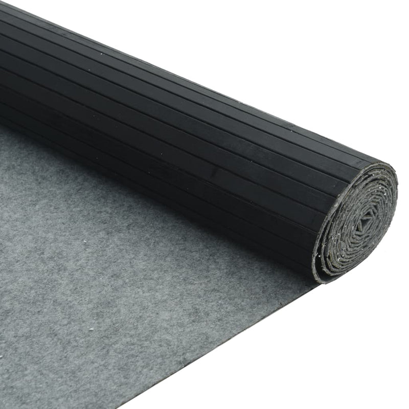 vidaXL fekete bambusz térelválasztó 165 x 400 cm
