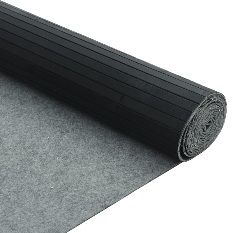 vidaXL fekete bambusz térelválasztó 165 x 600 cm