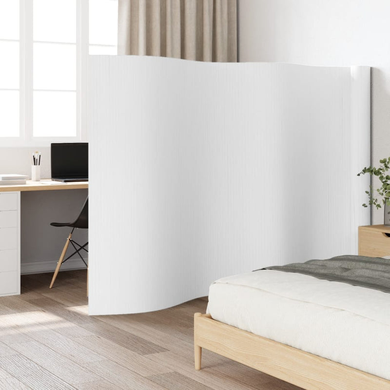 vidaXL fehér bambusz térelválasztó 165 x 800 cm
