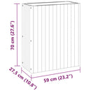 vidaXL tömör akácfa kerti virágtartó 59x27,5x70 cm