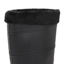 vidaXL fekete PVC 44-es esőcsizma kivehető zoknival