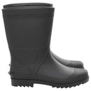 vidaXL fekete esőkabát 46-os méret PVC-ből