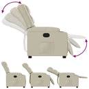 vidaXL krémszínű műbőr dönthető fotel