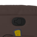 vidaXL barna műbőr dönthető masszázsfotel