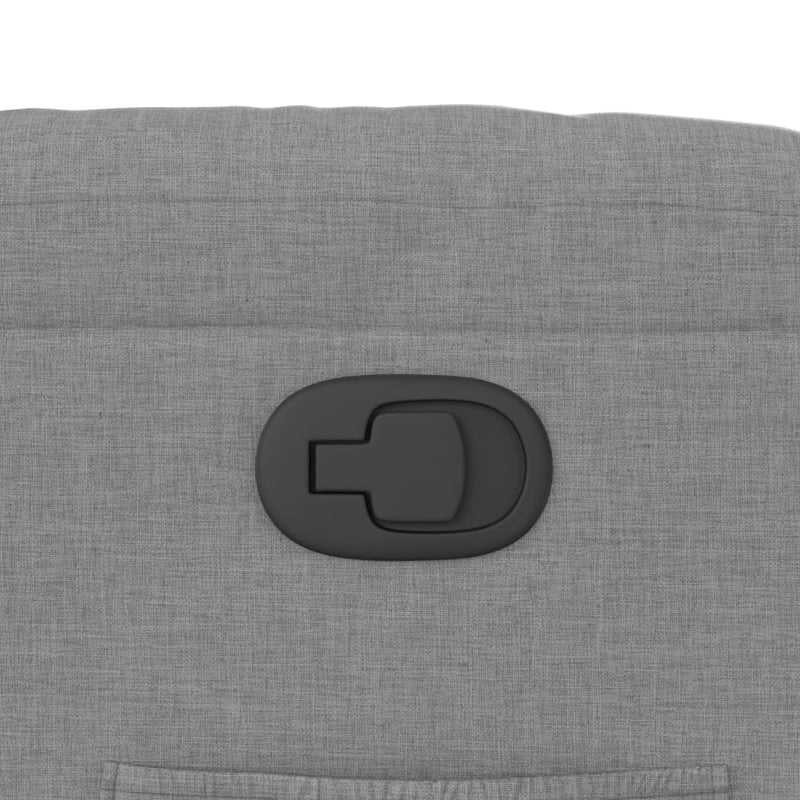 vidaXL világosszürke szövet dönthető fotel