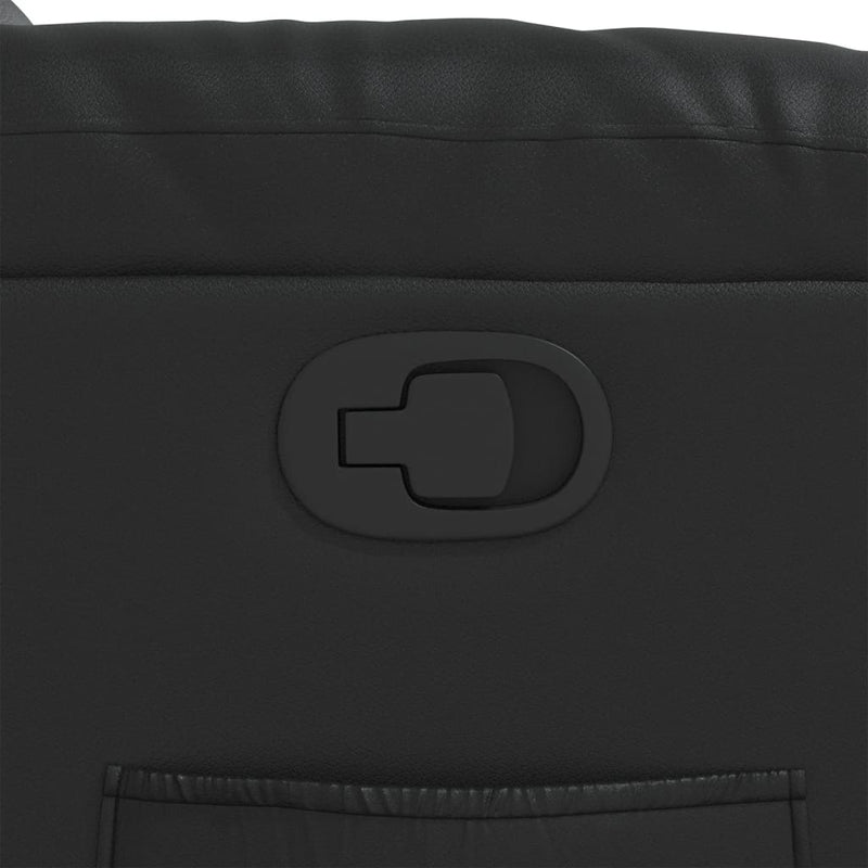 vidaXL fekete műbőr dönthető fotel