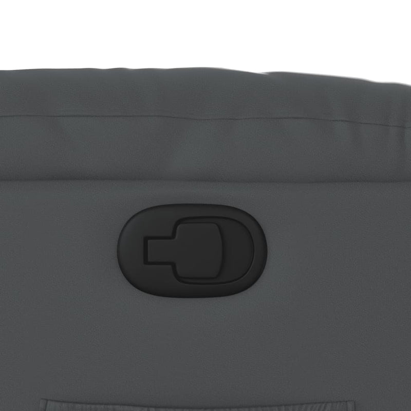 vidaXL szürke műbőr dönthető fotel