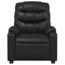 vidaXL fekete műbőr dönthető masszázsfotel