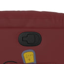 vidaXL bordó műbőr dönthető masszázsfotel