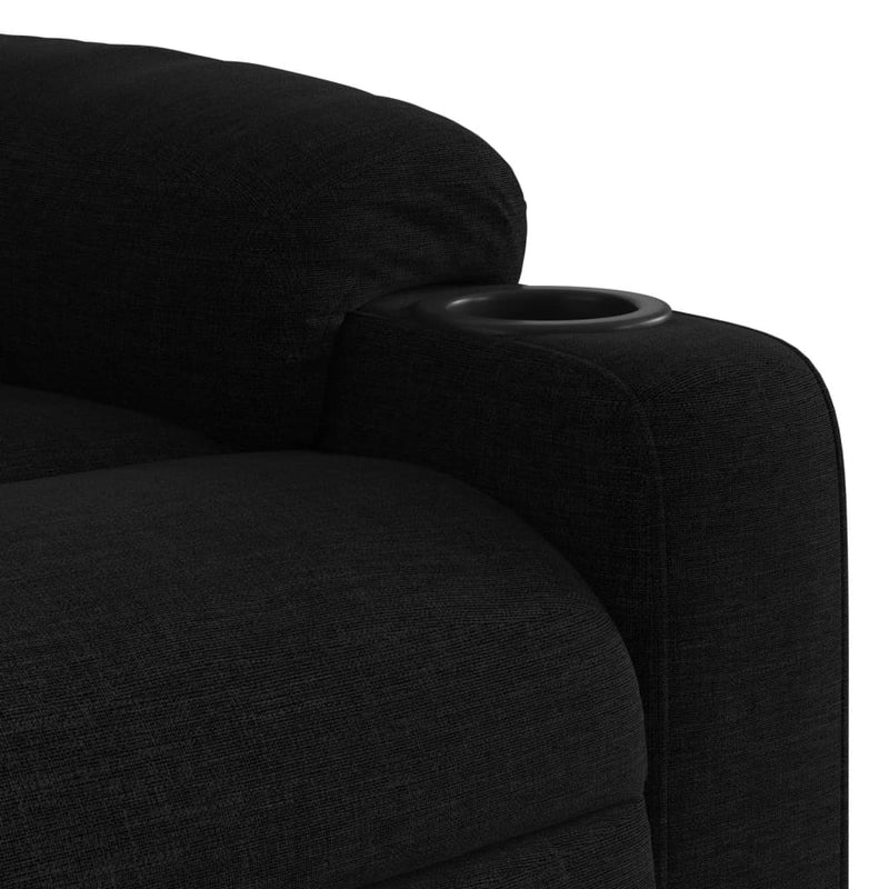 vidaXL fekete szövet dönthető fotel