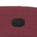 vidaXL bordó dönthető szövet fotel