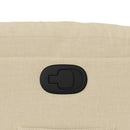 vidaXL krémszínű szövet dönthető fotel