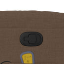 vidaXL barna szövet dönthető masszázsfotel