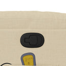 vidaXL krémszínű szövet dönthető masszázsfotel