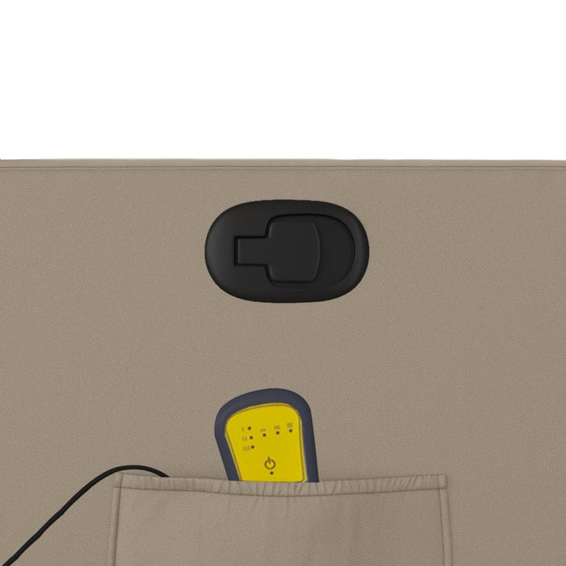 vidaXL kávészínű műbőr dönthető masszázsfotel