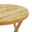 vidaXL összecsukható bambusz kerti asztal Ø55x75 cm