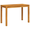 vidaXL tömör akácfa kerti étkezőasztal 110 x 55 x 75 cm