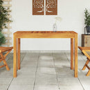 vidaXL tömör akácfa kerti étkezőasztal 110 x 55 x 75 cm