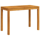 vidaXL tömör akácfa kerti étkezőasztal 110 x 55 x 75 cm