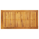 vidaXL tömör akácfa kerti étkezőasztal 110 x 55 x 75 cm