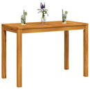 vidaXL tömör akácfa kerti étkezőasztal 110 x 55 x 75 cm