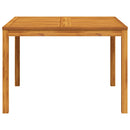 vidaXL tömör akácfa kerti étkezőasztal 110 x 110 x 75 cm