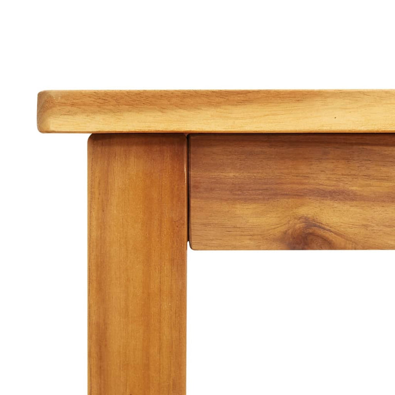 vidaXL tömör akácfa kerti étkezőasztal 180 x 90 x 75 cm