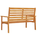 vidaXL tömör akácfa kerti kanapé 120 cm