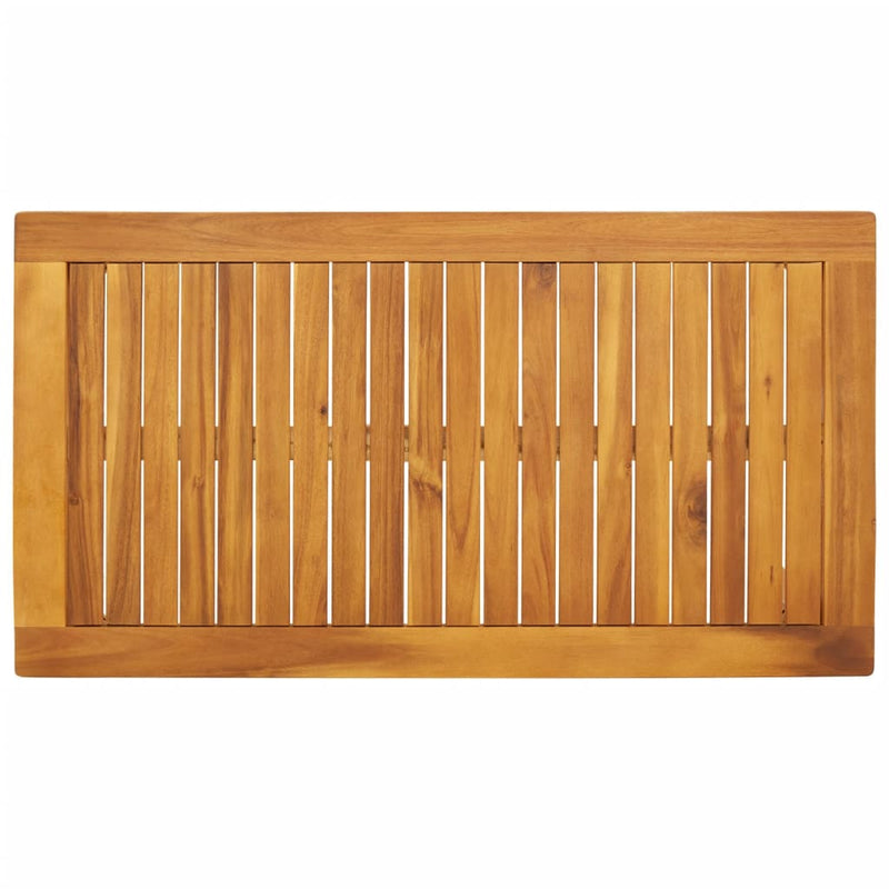 vidaXL tömör akácfa kerti étkezőasztal 100 x 55 x 45 cm