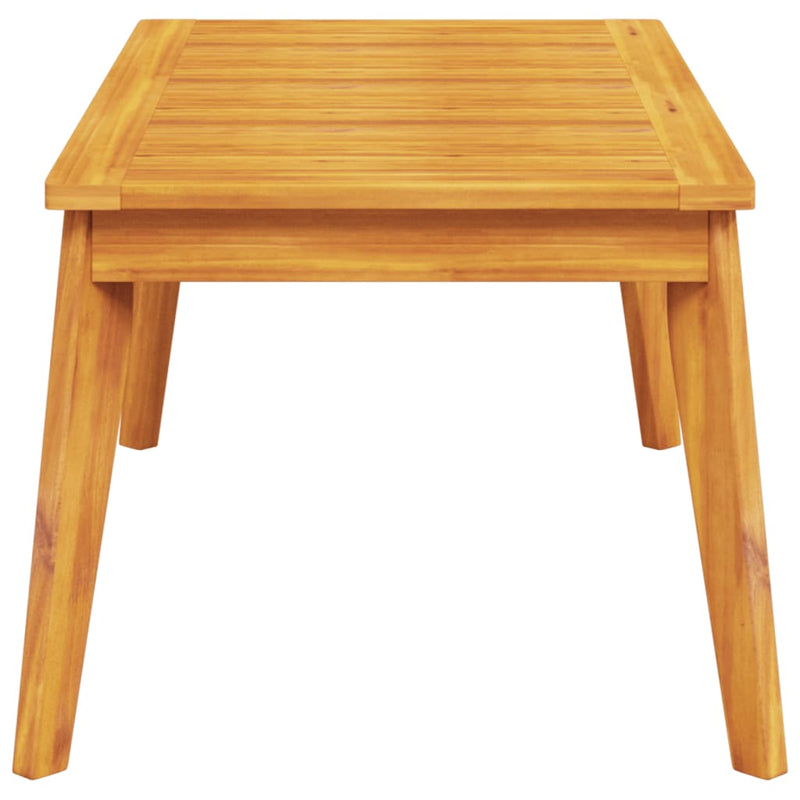 vidaXL tömör akácfa kerti étkezőasztal 100 x 55 x 45 cm