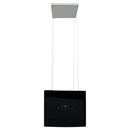 vidaXL érintésérzékelős LCD sziget páraelszívó edzett üveggel