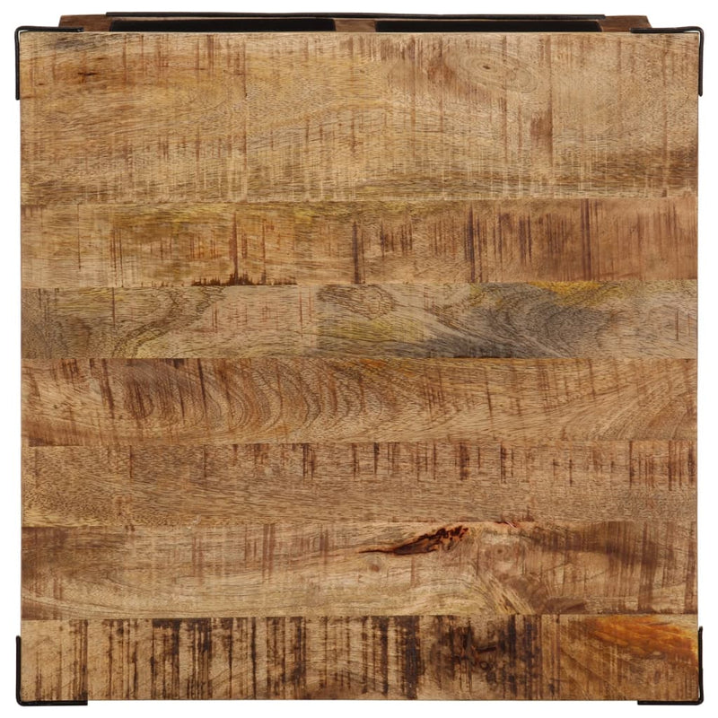 vidaXL tömör mangófa dohányzóasztal fiókokkal 50 x 50 x 40 cm