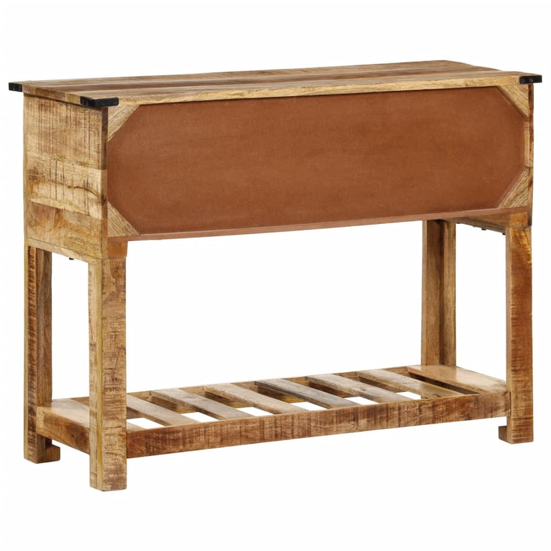 vidaXL tömör mangófa tálalóasztal 100 x 35 x 75 cm