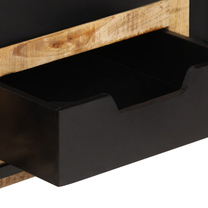 vidaXL tömör mangófa tálalóasztal 100 x 35 x 75 cm