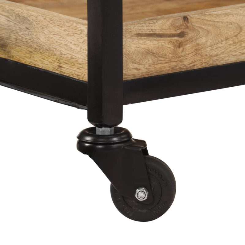 vidaXL tömör nyers mangófa konyha kocsi 60 x 40 x 80 cm