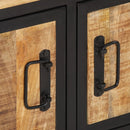 vidaXL tömör nyers mangófa dohányzóasztal 80 x 50 x 40 cm