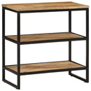 vidaXL tömör nyers mangófa tálalóasztal 70 x 35 x 70 cm