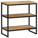 vidaXL tömör nyers mangófa tálalóasztal 70 x 35 x 70 cm