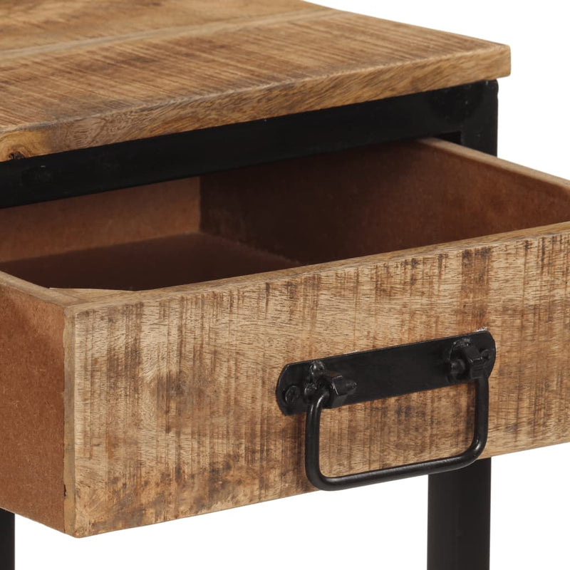 vidaXL tömör nyers mangófa tálalóasztal 100 x 35 x 70 cm