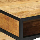 vidaXL Íróasztal polcokkal Barna 80 x 50 x 75 cm tömör mangófa