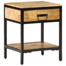 vidaXL Éjjeliszekrény fiókkal Barna 40 x 35 x 50 cm Tömör mangófa