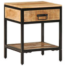 vidaXL Éjjeliszekrény fiókkal Barna 40 x 35 x 50 cm Tömör mangófa