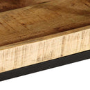 vidaXL Oldal asztal polcokkal Barna 55 x 55 x 45 cm tömör mangófa