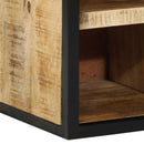 vidaXL Cipőszekrény polcokkal Barna 50 x 30 x 110 cm Tömör Mangófát