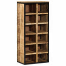vidaXL Cipőszekrény polcokkal Barna 50 x 30 x 110 cm Tömör Mangófát