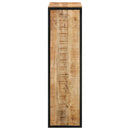 vidaXL Cipőszekrény polcokkal Barna 50 x 30 x 110 cm Tömör Mangófát