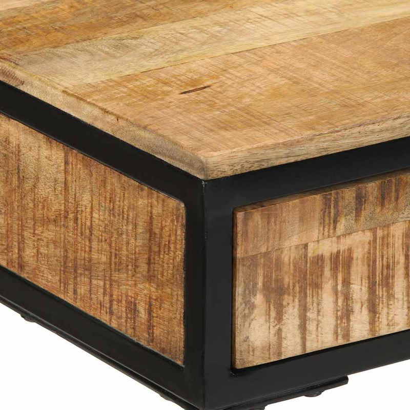 vidaXL Öltözködőasztal fiókkal Barna 100 x 40 x 120 cm Tömör mangófa
