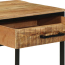 vidaXL Öltözködőasztal fiókkal Barna 100 x 40 x 120 cm Tömör mangófa